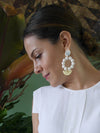 Releve Fashion Clare Hynes White Angie Earrings Ethical Designers Sustainable Fashion Brands Purchase with Purpose Shop for Good