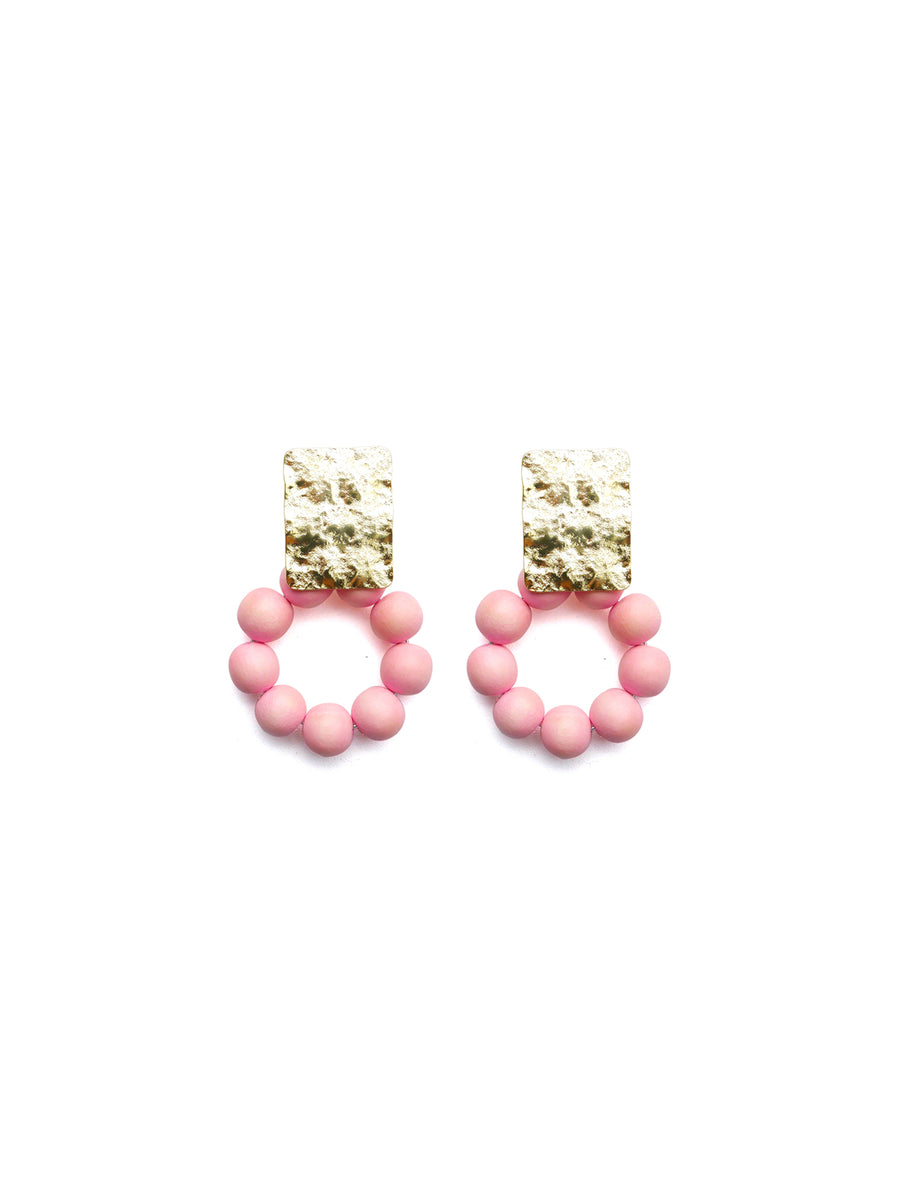 Releve Fashion Clare Hynes Pink Jaynie Earrings Ethical Designers Sustainable Fashion Brands Purchase with Purpose Shop for Good