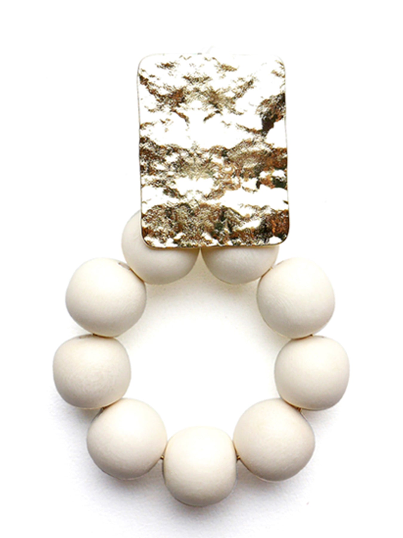 Releve Fashion Clare Hynes White Jaynie Earrings Ethical Designers Sustainable Fashion Brands Purchase with Purpose Shop for Good