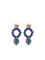 Lola Earrings, Blue and Green
