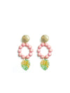 Releve Fashion Clare Hynes Pink Light Green Lola Earrings Ethical Designers Sustainable Fashion Brands Purchase with Purpose Shop for Good