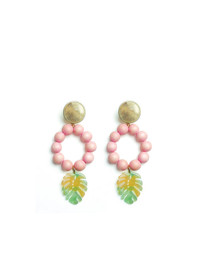 Releve Fashion Clare Hynes Pink Light Green Lola Earrings Ethical Designers Sustainable Fashion Brands Purchase with Purpose Shop for Good