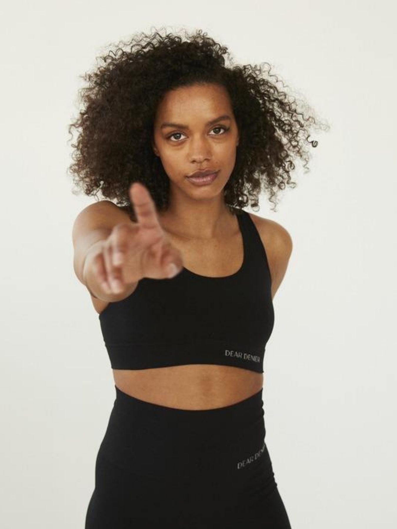 Lena Seamless Rib Bra, Black