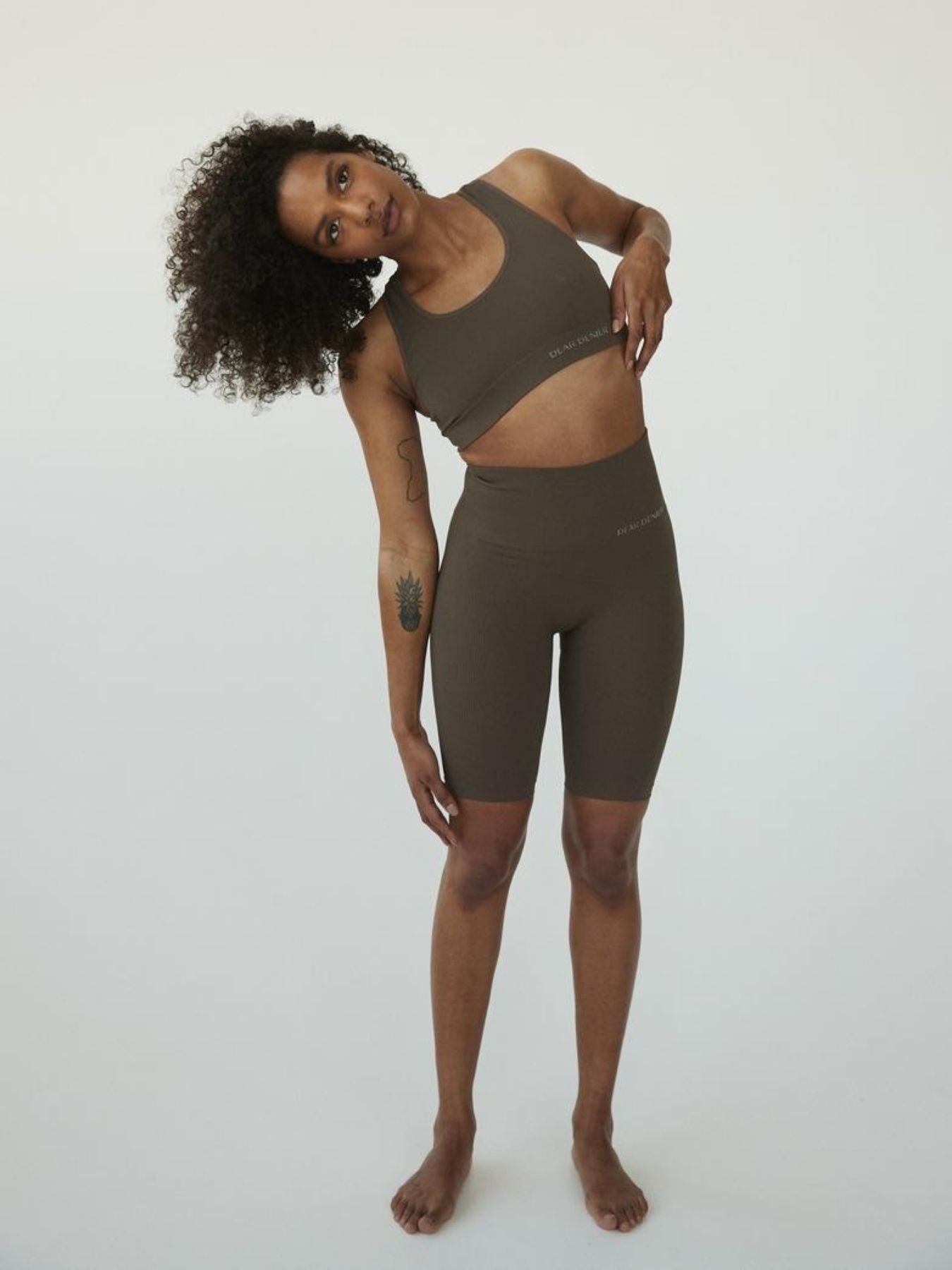 Lena Seamless Rib Bra, Brown