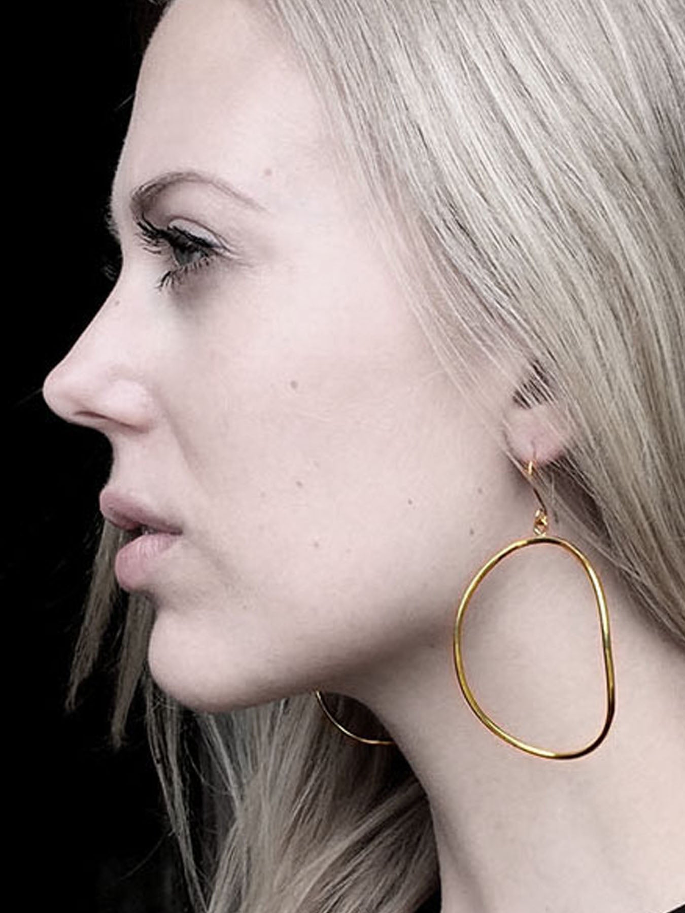 Freedom Earrings, Gold - Main Image