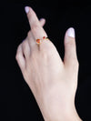 Relevé Fashion Emi & Eve Unity Ring with Carnelian Stones and Gold Made of Recycled Missile Shells Responsible Luxury Conflict-Free Jewellery Ethical and Sustainable Designer Brand Purchase with Purpose Shop for Good