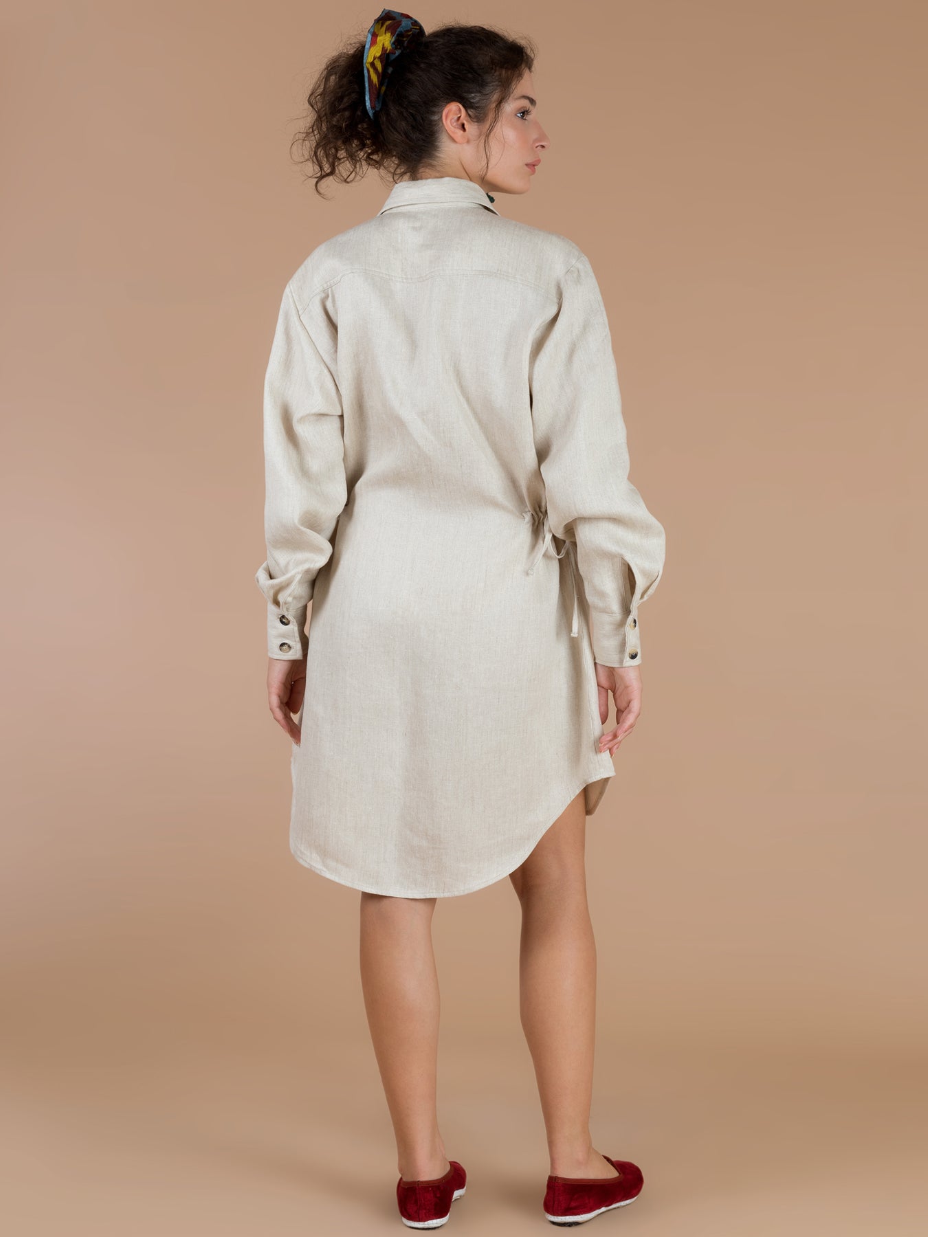 Relev Fashion | Filanda n.18 Karen Linen Dress, Beige Relev Fashion | Filanda n.18 Karen Linen Dress, Beige