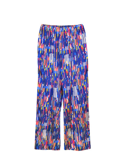 Releve Fashion Filanda n.18 Lorette Multicoloured Loose Silk Trousers Sustainable Luxury Fashion Conscious Clothing and Accessories Ethical Designer Brand Artisanal Handcrafted Made in Italy Purchase with Purpose Shop for Good