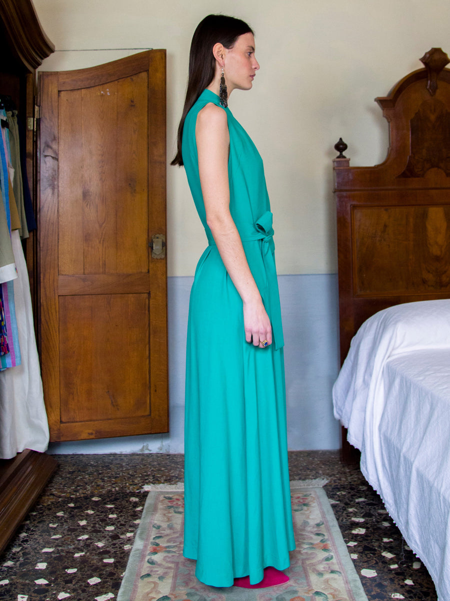 Zita Cotton Dress, Green