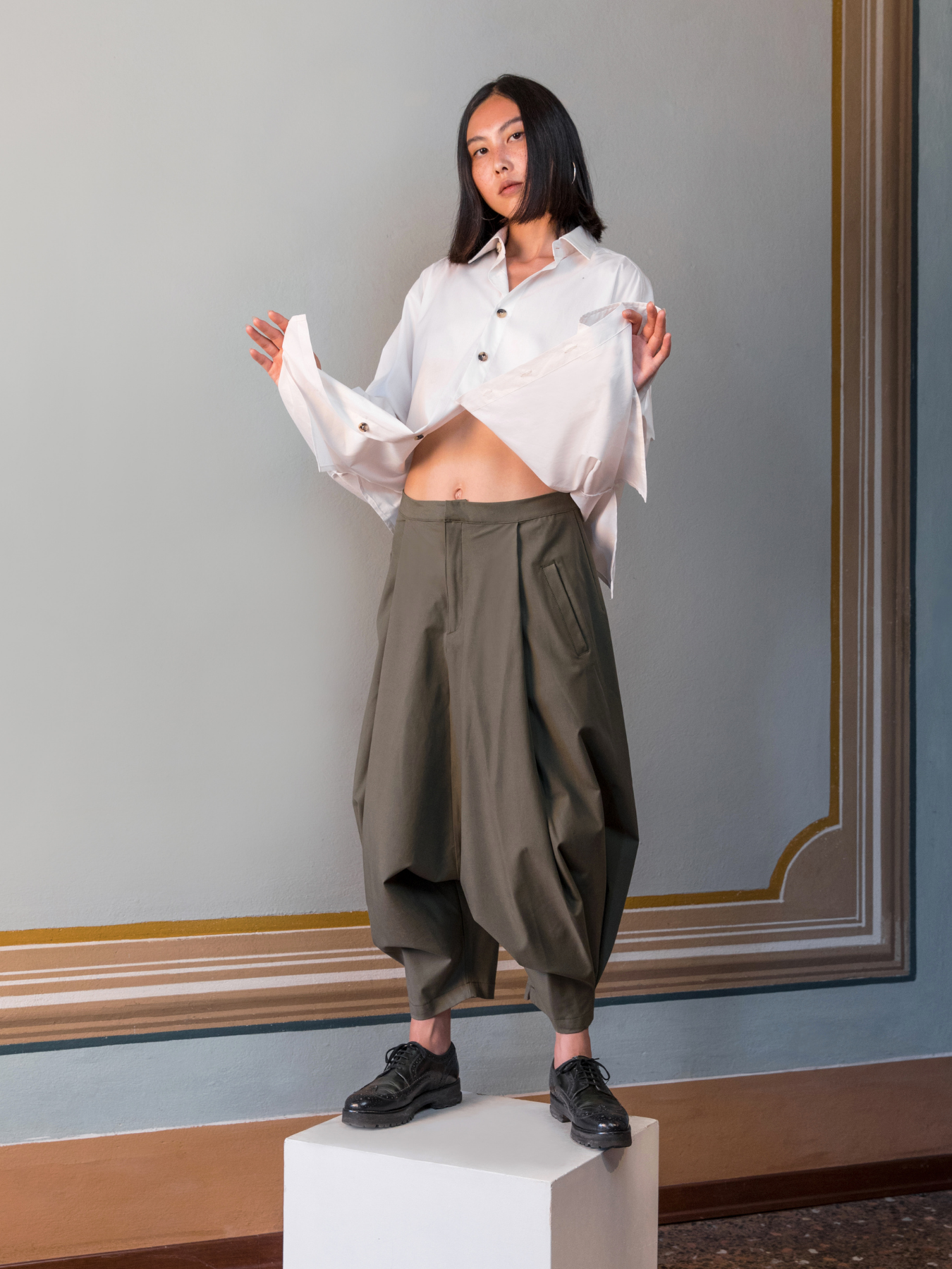 Khaki 2025 harem pants