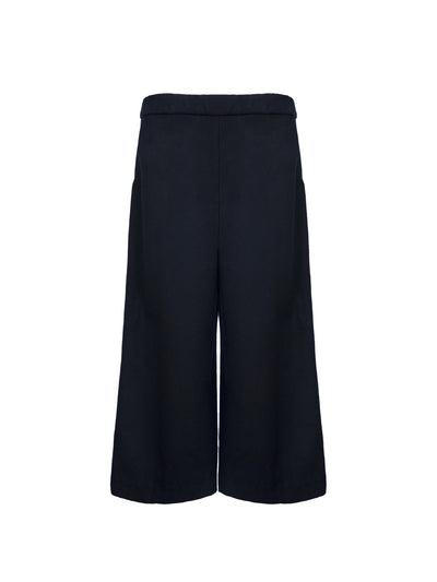 Releve Fashion Harem London Black Dee Wool Cropped Trousers Sustainable Streetwear Style Conscious Clothing Ethical Fashion Designer Brand Handmade Purchase with Purpose Shop for Good
