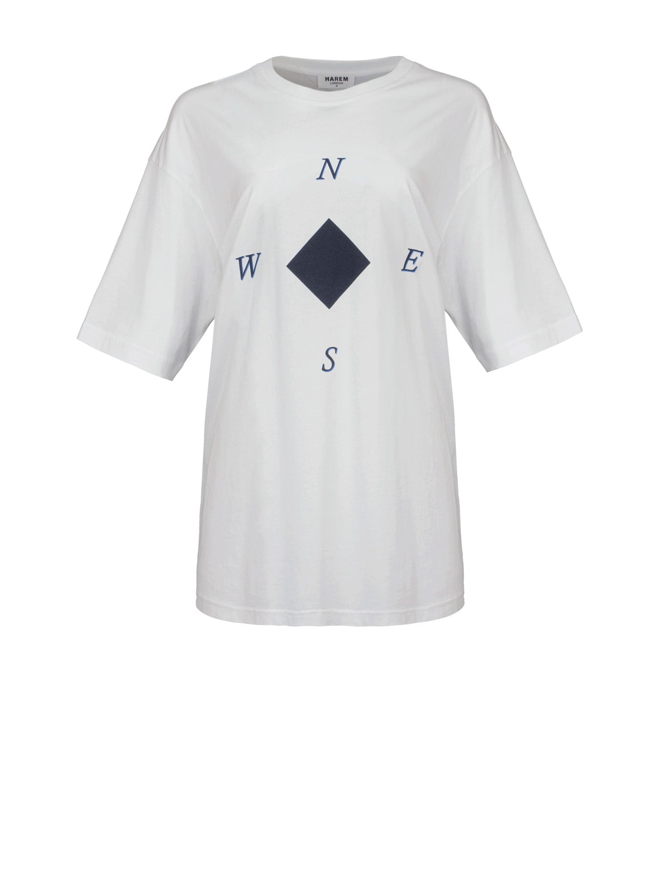 Compass Cotton Tee, White