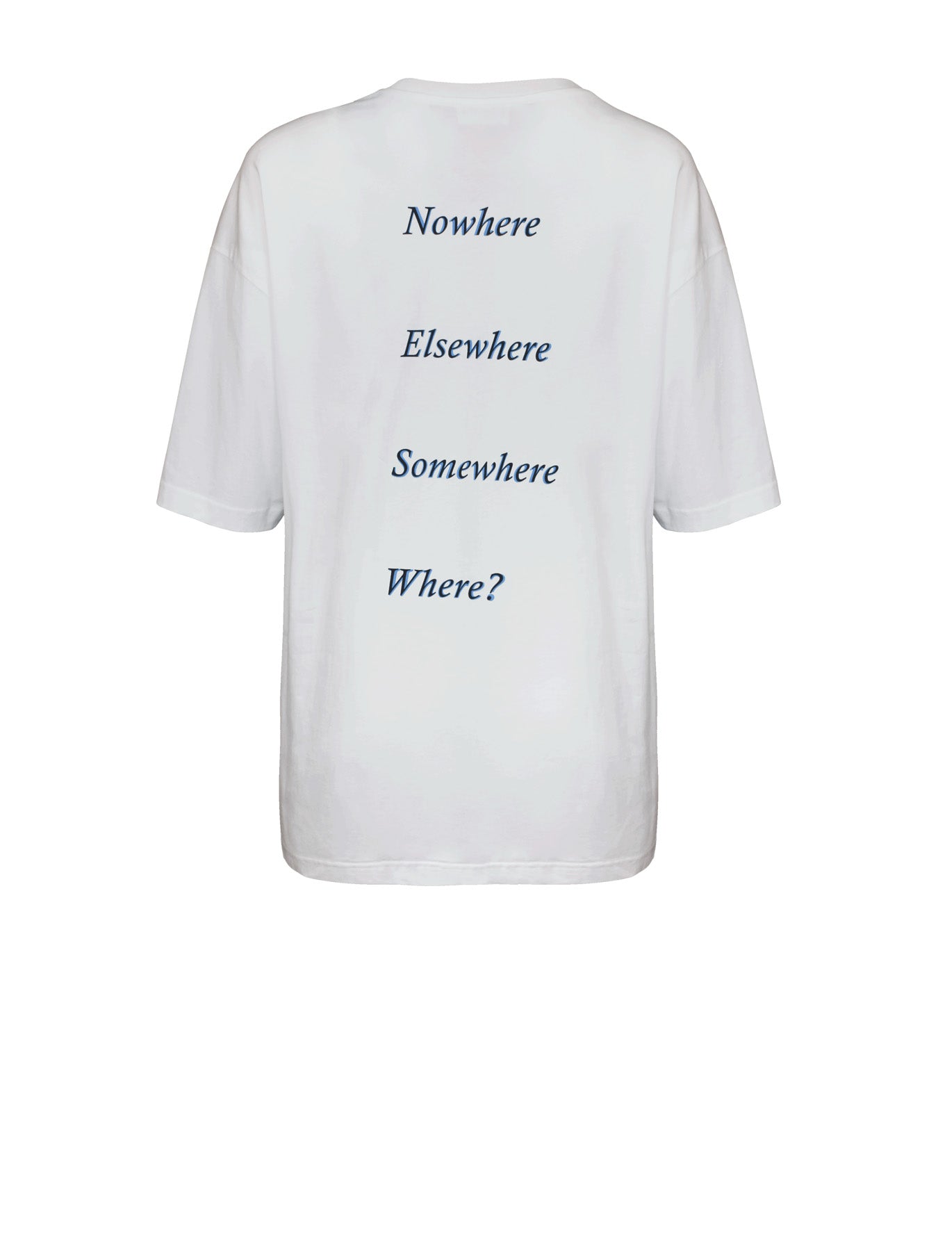 Compass Cotton Tee, White