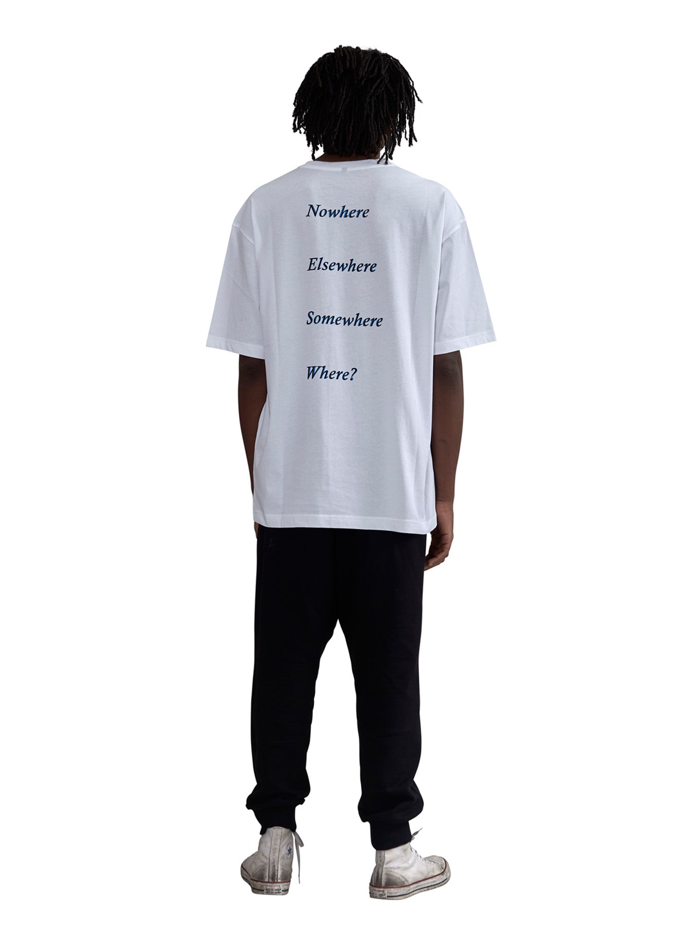 Compass Cotton Tee, White