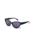 Black Stripe Cateye Sunglasses