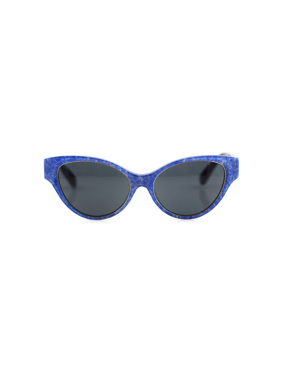 Blue Denim Cateye Sunglasses