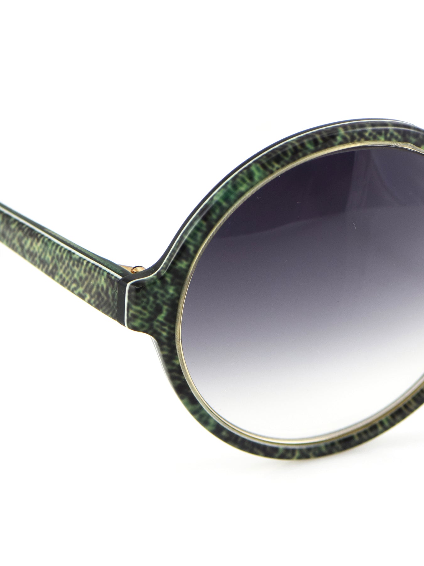 Releve Fashion Heidi London Forest Green Denim Circular Sunglasses Ethical Designers Sustainable Fashion Accessories Brand Eyewear Positive Fashion Purchase with Purpose Shop for Good