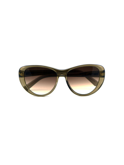 Releve Fashion Heidi London Olive Classic Cateye Sunglasses Ethical Designers Sustainable Fashion Accessories Brand Eyewear Positive Fashion Purchase with Purpose Shop for Good