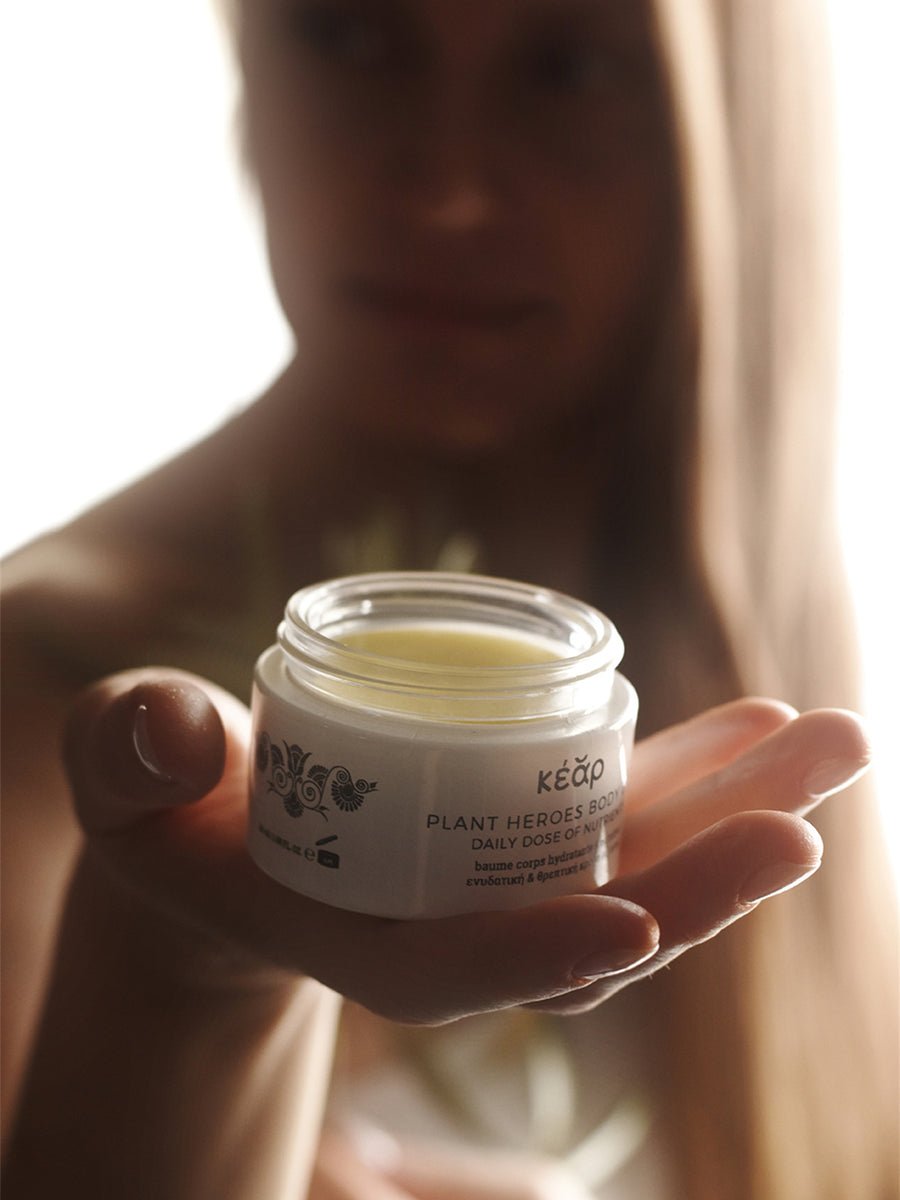 Releve Fashion Kear Plant Heroes Body Balm Clean Beauty Animal-Friendly, Cruelty-Free Skincare Made in Greece Sustainable Ethical Brand Purchase with Purpose Shop for Good
