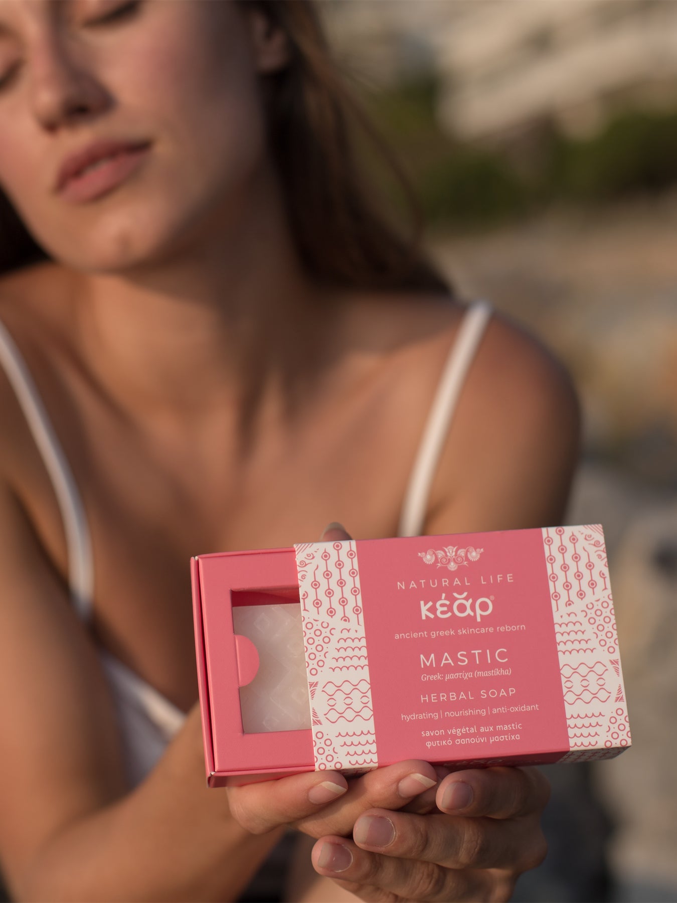 Releve Fashion Kear Mastic Herbal Soap Clean Beauty Animal-Friendly, Cruelty-Free Skincare Made in Greece Sustainable Ethical Brand Purchase with Purpose Shop for Good