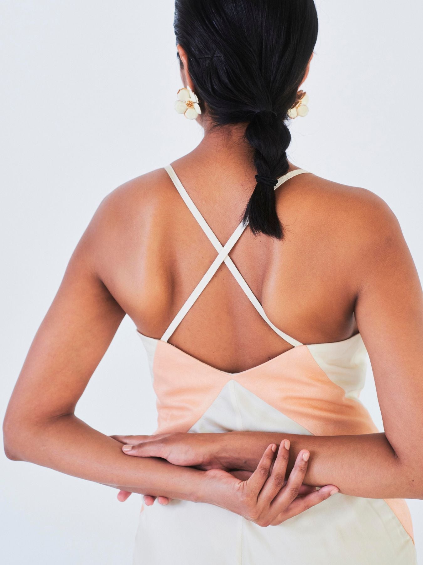 Releve Fashion Little Things Studio Asavari Rose Fibre and Orange Fibre Fabric Gown Multicolour Sustainable Luxury Fashion Conscious Clothing Ethical Designer Brand Artisanal Handcrafted Purchase with Purpose Shop for Good