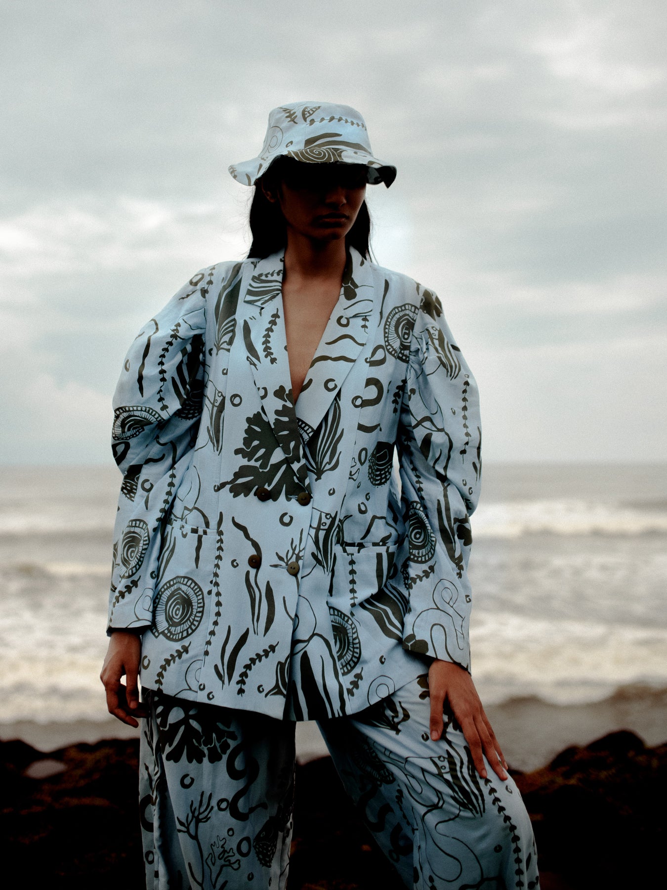 Aden Jacket, Ocean is Life Print