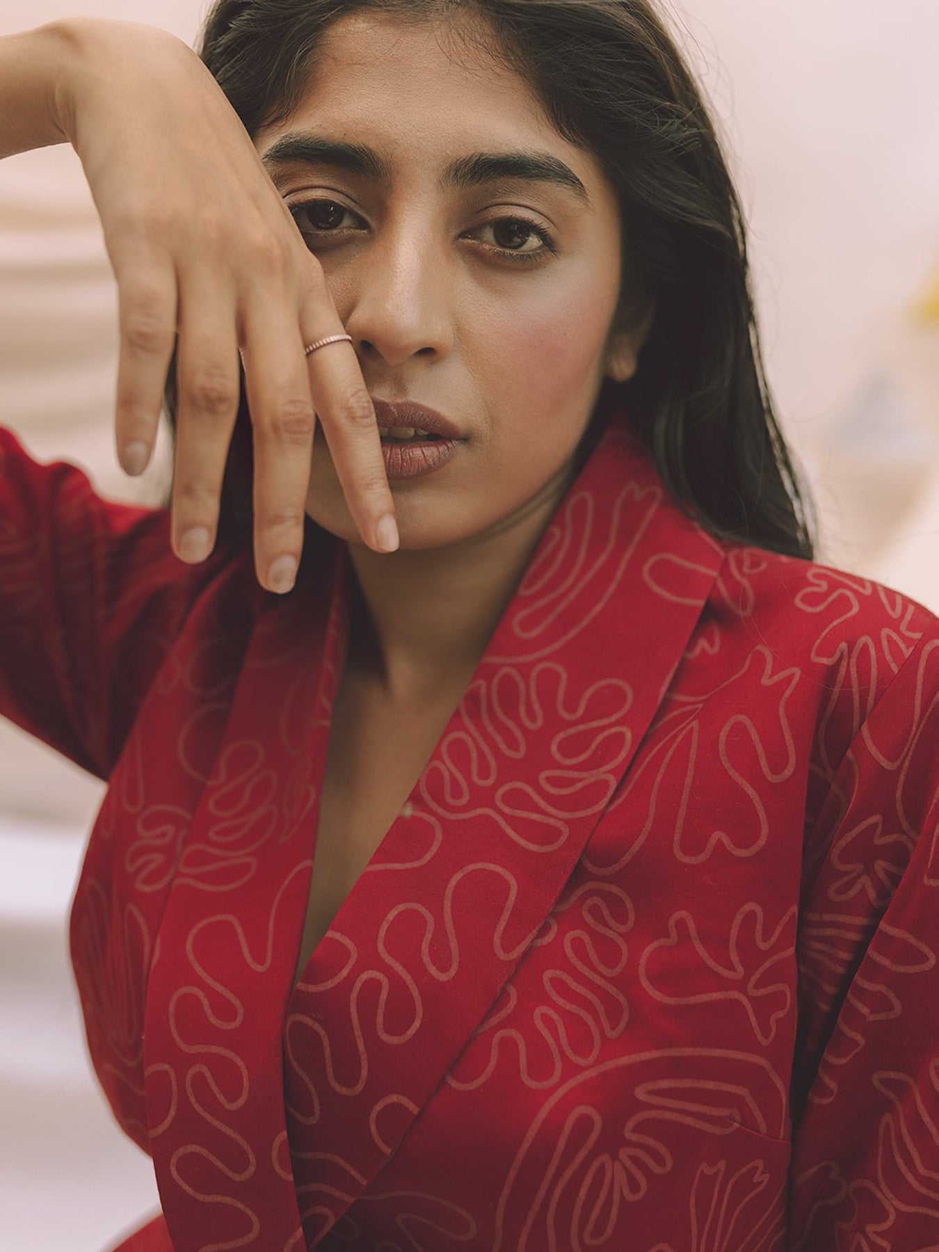 Releve Fashion Greta Jumpsuit in Merlot Red Sustainable Luxury Fashion Conscious Clothing Ethical Designer Brand Artisanal Handcrafted Purchase with Purpose Shop for Good