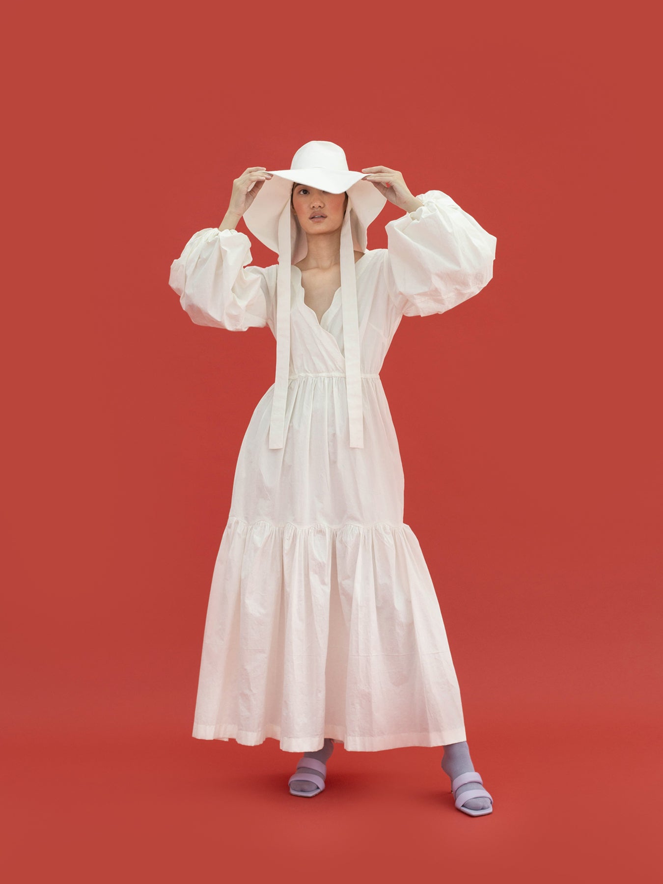 Releve Fashion Lorelei Open Back Dress in White Sustainable Luxury Fashion Conscious Clothing Ethical Designer Brand Artisanal Handcrafted Purchase with Purpose Shop for Good