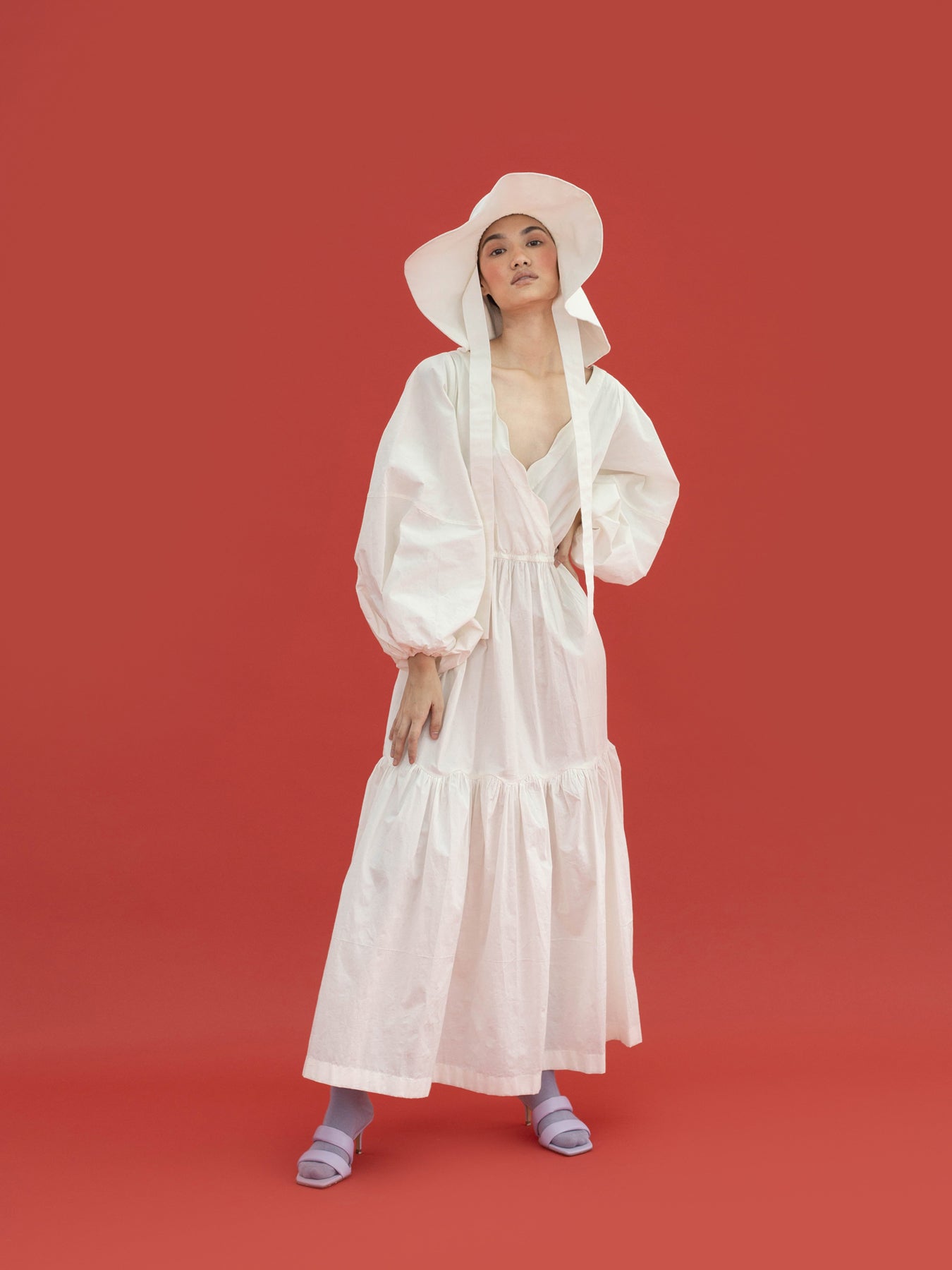 Releve Fashion Lorelei Open Back Dress in White Sustainable Luxury Fashion Conscious Clothing Ethical Designer Brand Artisanal Handcrafted Purchase with Purpose Shop for Good