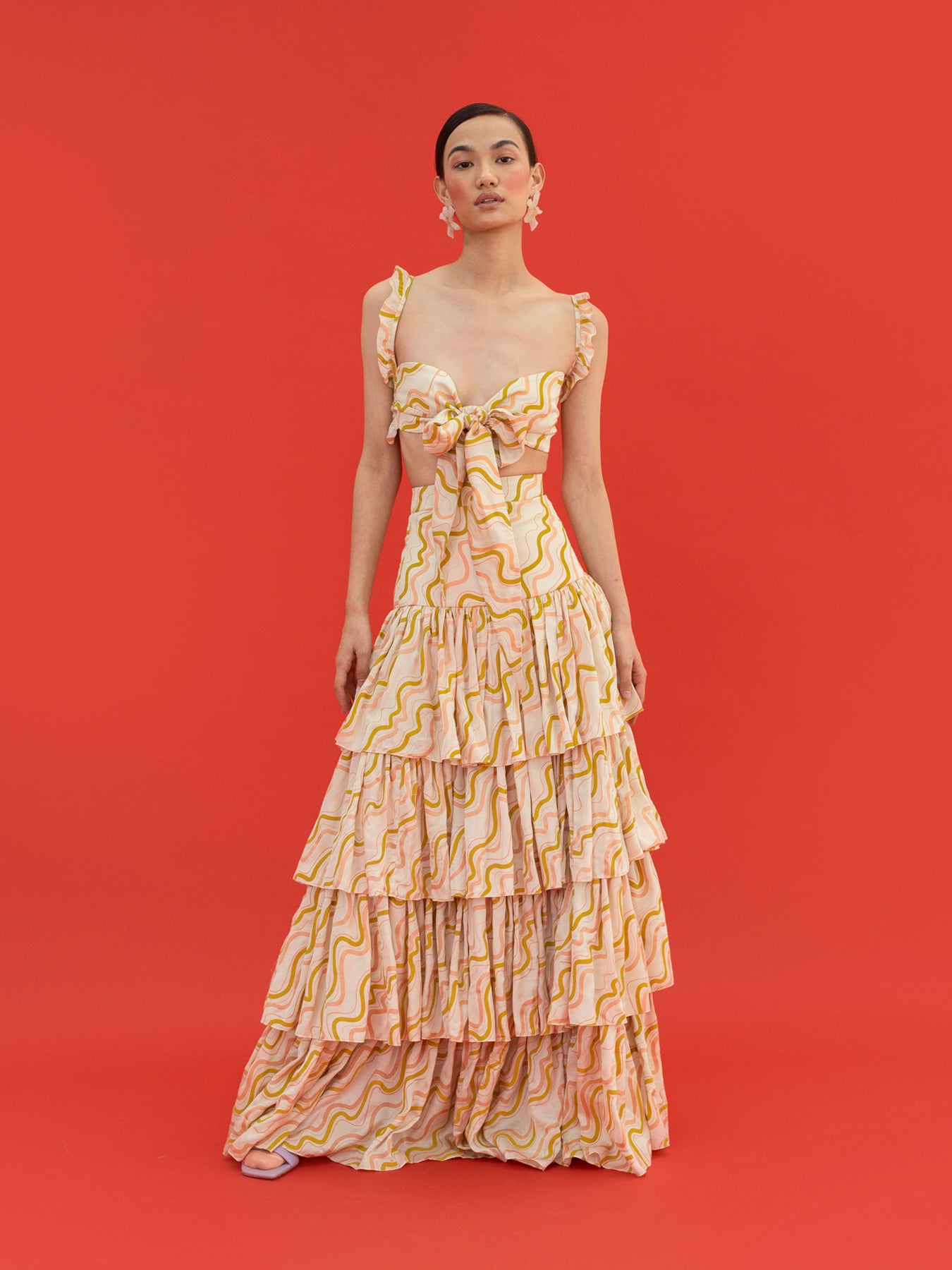 Releve Fashion Noa Orange Fibre Fabric Bralette Crop Top Sustainable Luxury Fashion Conscious Clothing Ethical Designer Brand Artisanal Handcrafted Purchase with Purpose Shop for Good