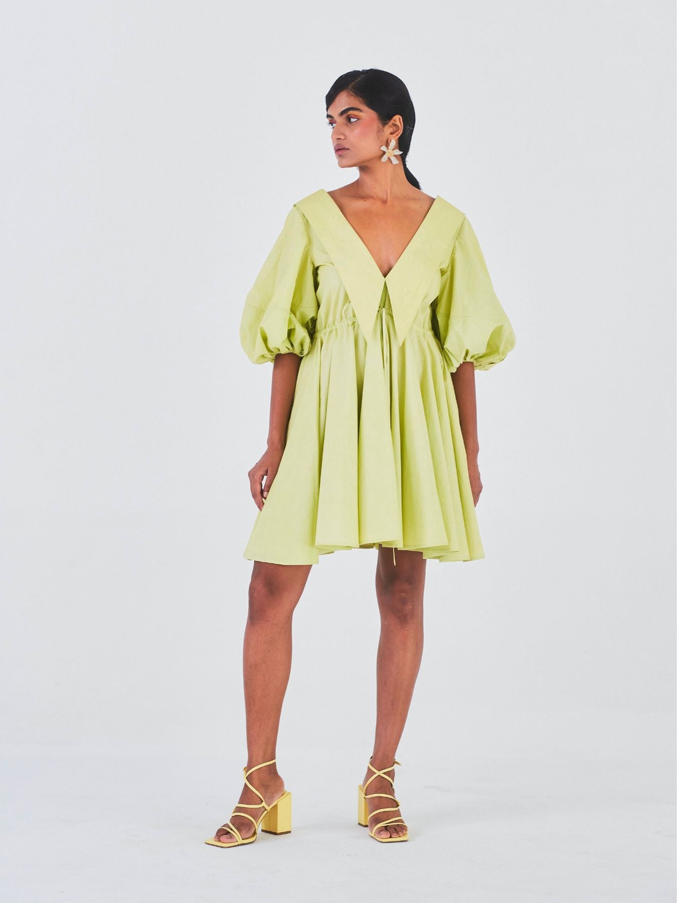 Relevé Fashion  Little Things Studio Sada Bahar Dress, Lime Green