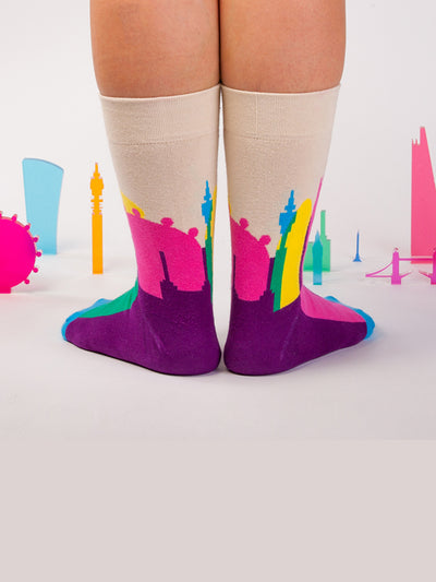 Releve Fashion Look Mate Shop Buy Now Sustainable Fashion Ethical Fashion Positive Fashion Brand Clothing Accessories Socks London Town by Yoni Alter