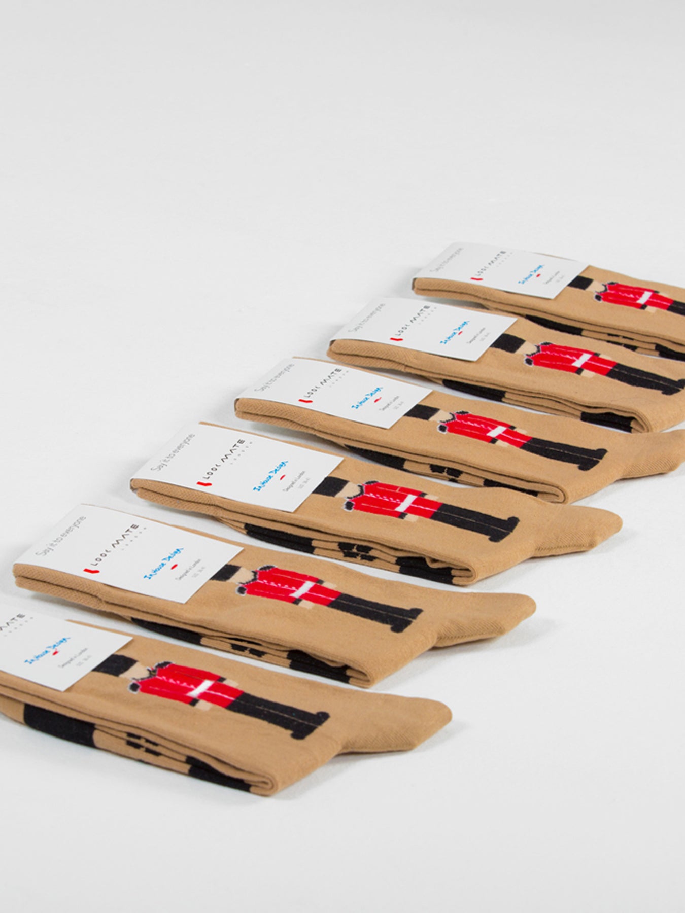 Releve Fashion Look Mate Shop Buy Now Sustainable Fashion Ethical Fashion Positive Fashion Brand Clothing Accessories Socks Queen's Guard by Team Look Mate