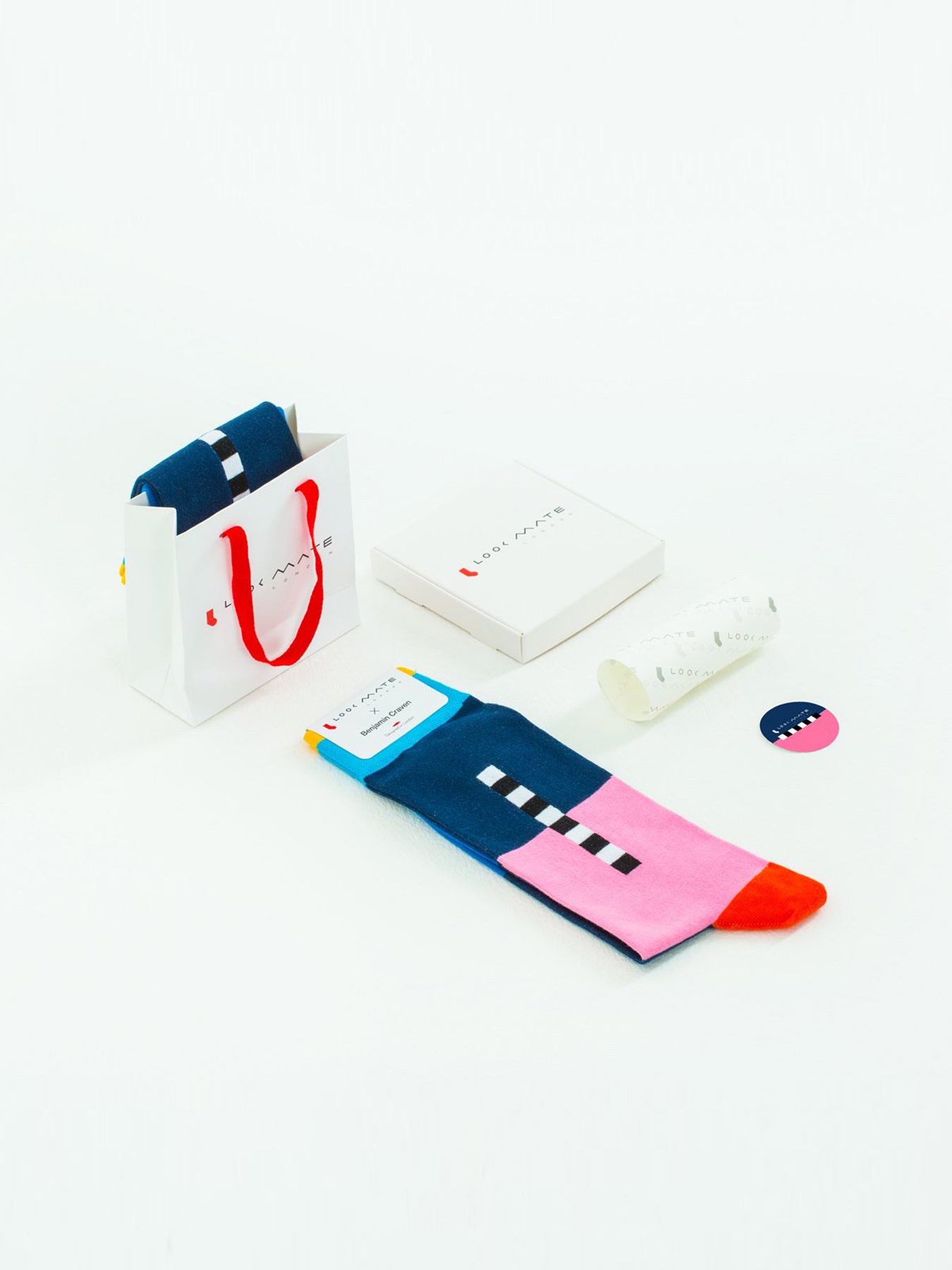 Releve Fashion Look Mate Graphic Socks 2.0 Designed by Benjamin Craven Sustainable Fashion Brand Ethical Designers Conscious Accessories Purchase with Purpose Shop Now for Good