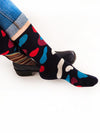 Releve Fashion Look Mate Graphic Socks Hey Flake Designed by Hey Sustainable Fashion Brand Ethical Designers Conscious Accessories Purchase with Purpose Shop Now for Good