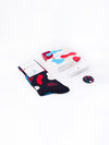 Releve Fashion Look Mate Graphic Socks Hey Flake Designed by Hey Sustainable Fashion Brand Ethical Designers Conscious Accessories Purchase with Purpose Shop Now for Good