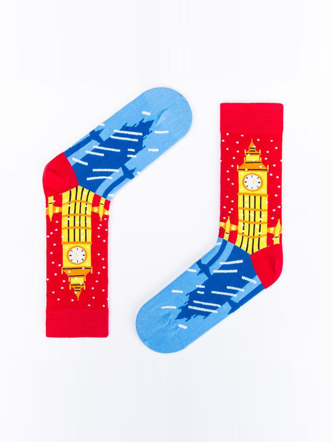 Releve Fashion Look Mate Graphic Socks The Magic of London Designed by Kiki Ljung Sustainable Fashion Brand Ethical Designers Conscious Accessories Purchase with Purpose Shop Now for Good