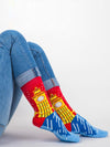 Releve Fashion Look Mate Graphic Socks The Magic of London Designed by Kiki Ljung Sustainable Fashion Brand Ethical Designers Conscious Accessories Purchase with Purpose Shop Now for Good