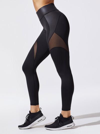 Black Mesh Legging - Elegant High-End Activewear – huit-lingerie