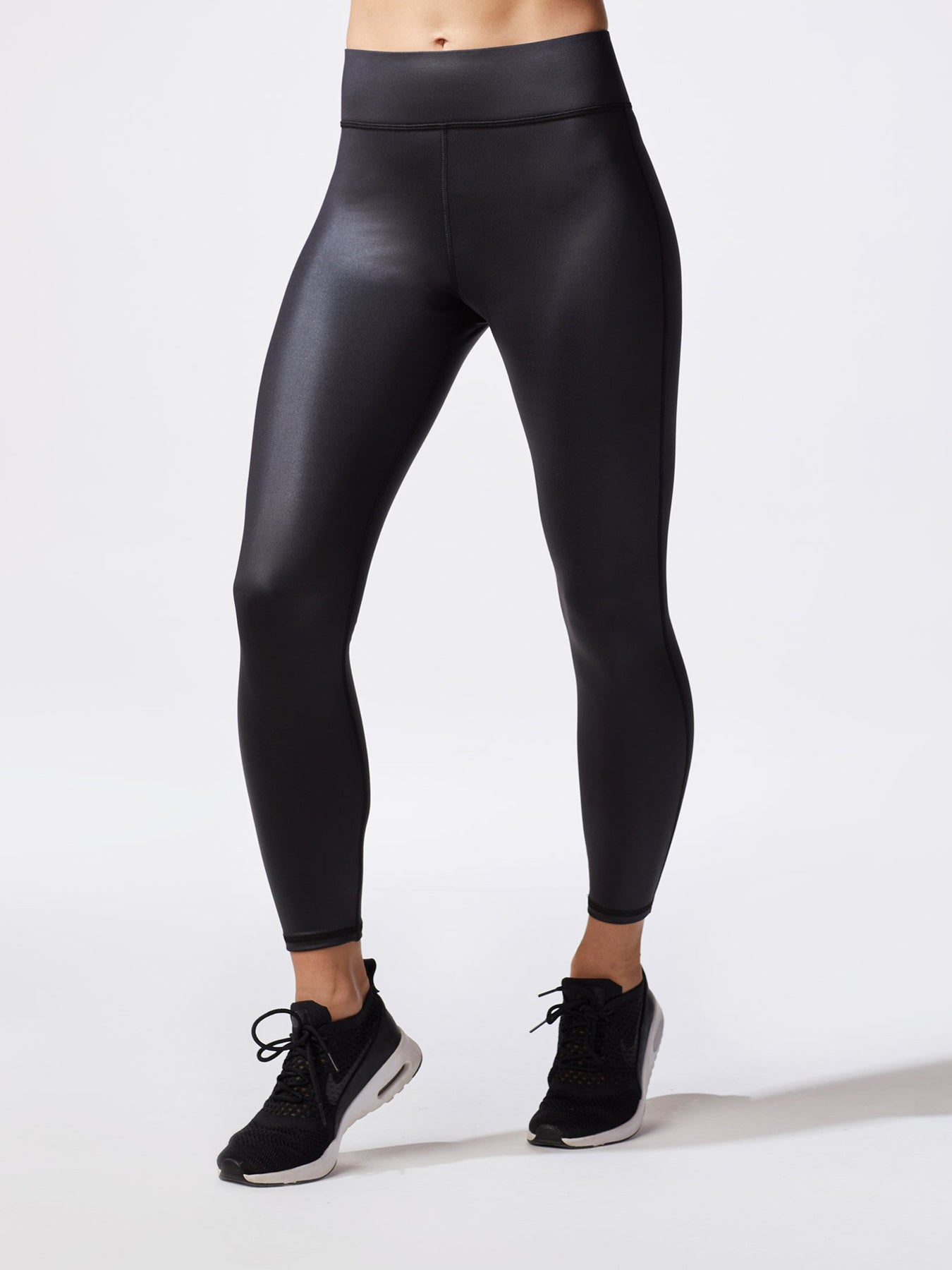 The best shiny black leggings that look luxe but still feel extra