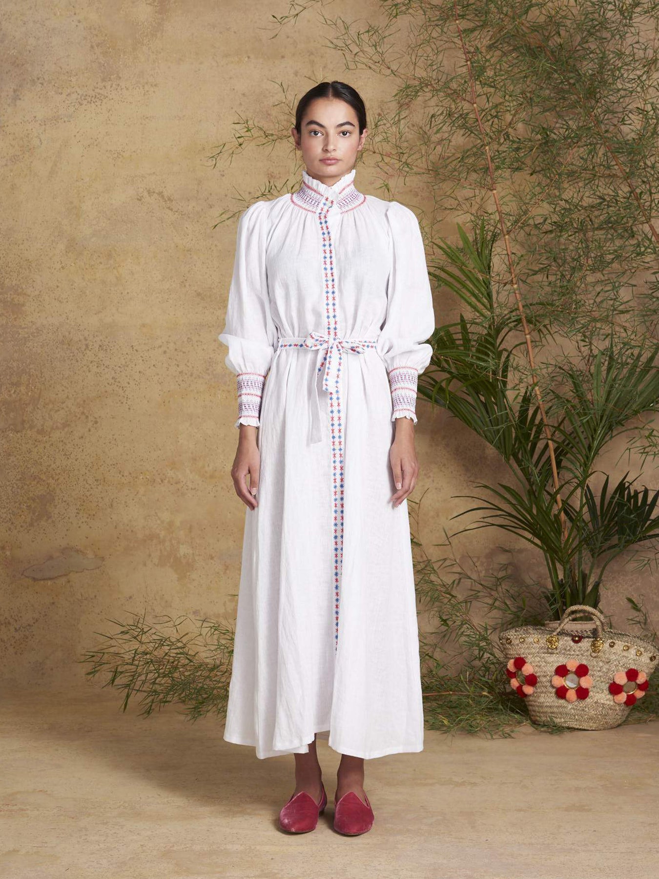 Releve Fashion Muzungu Sisters White Alice Dress Bamboo Fables Ethical Designers Sustainable Fashion Brand Handmade Artisanal Positive Fashion Conscious Luxury Purchase with Purpose Shop for Good