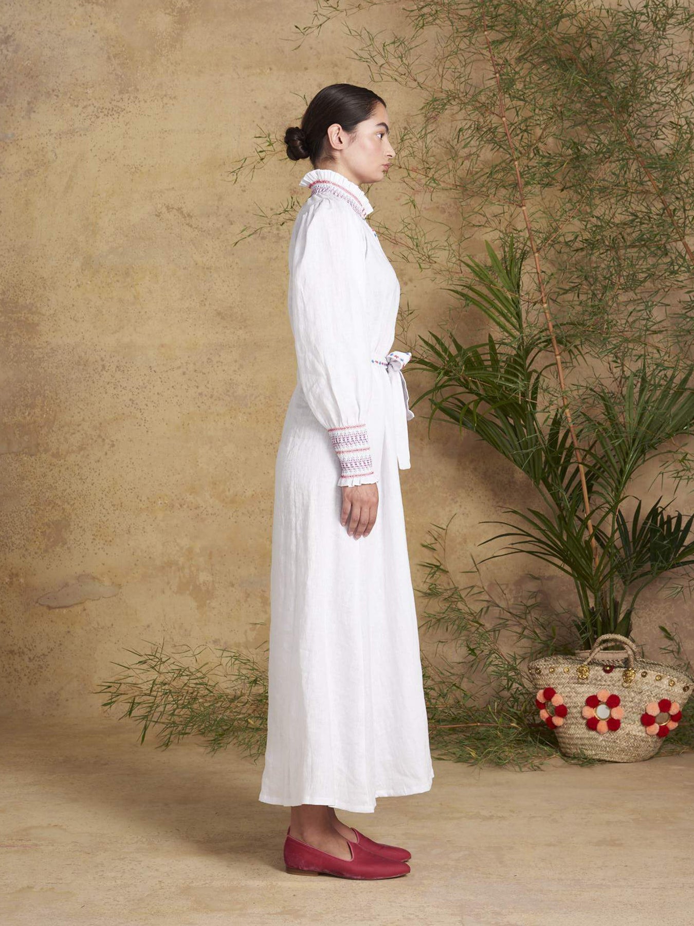 Releve Fashion Muzungu Sisters White Alice Dress Bamboo Fables Ethical Designers Sustainable Fashion Brand Handmade Artisanal Positive Fashion Conscious Luxury Purchase with Purpose Shop for Good