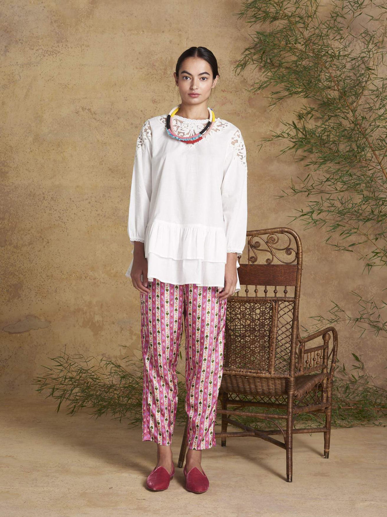 Dana Organic Cotton Blouse, White