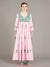 Frangipani Cotton Dress, Pink / Green