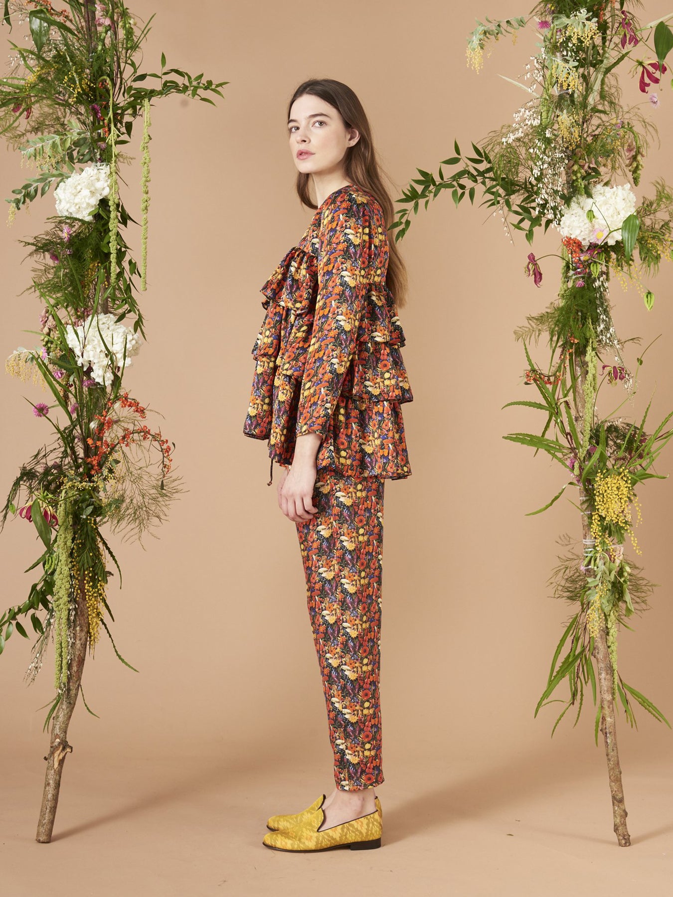 Releve Fashion Muzungu Sisters Poppy Black Print Jila Blouse Ethical Designers Sustainable Fashion Brand Handmade Artisanal Positive Fashion Purchase with Purpose Shop for Good