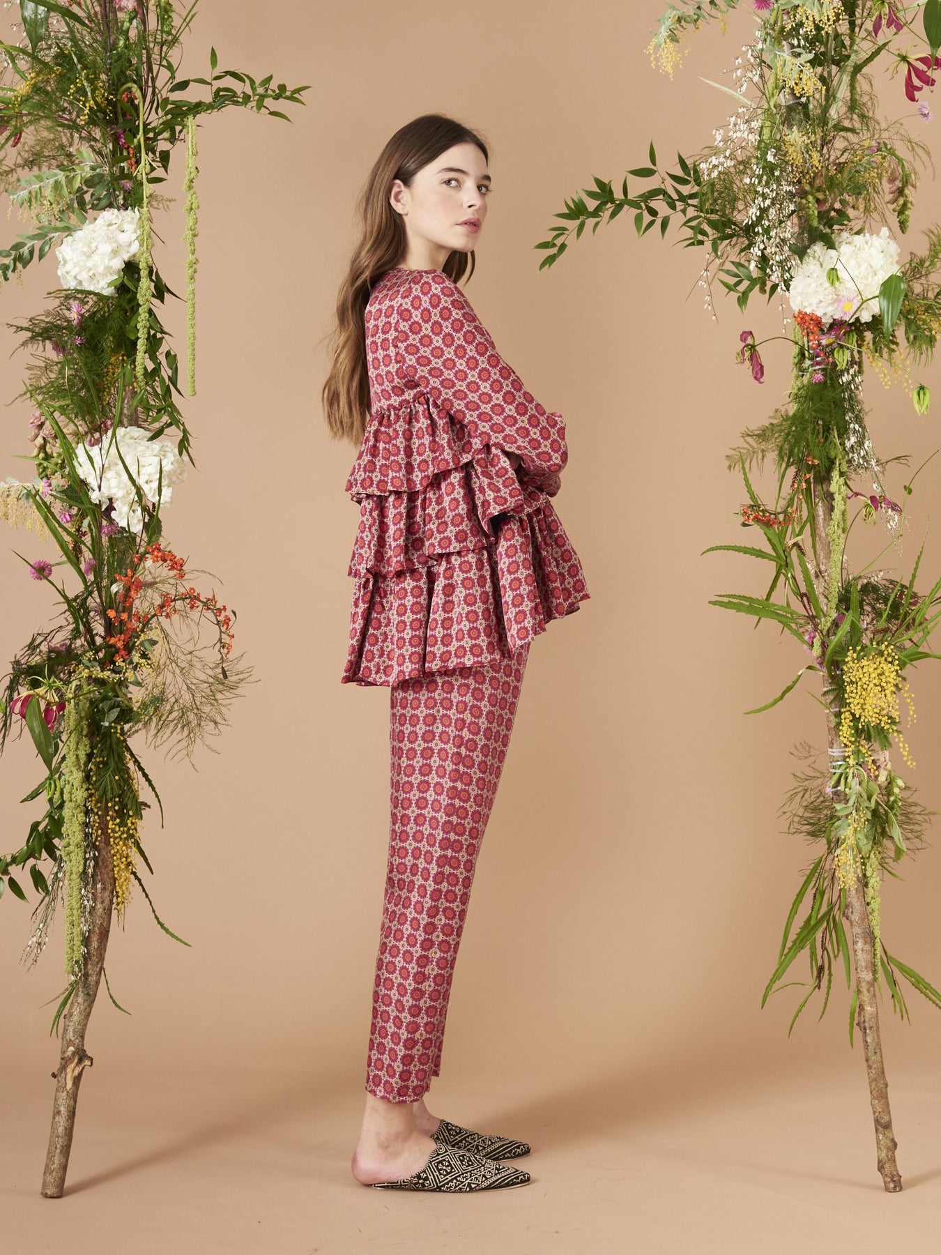 Releve Fashion Muzungu Sisters Suzani Print Jila Blouse Ethical Designers Sustainable Fashion Brand Handmade Artisanal Positive Fashion Purchase with Purpose Shop for Good