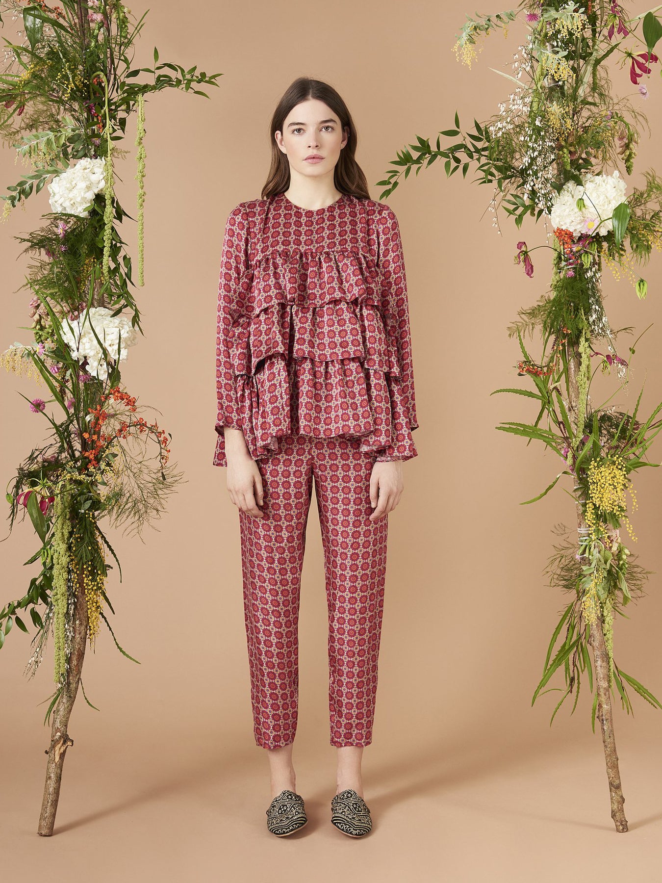 Releve Fashion Muzungu Sisters Suzani Print Jila Blouse Ethical Designers Sustainable Fashion Brand Handmade Artisanal Positive Fashion Purchase with Purpose Shop for Good