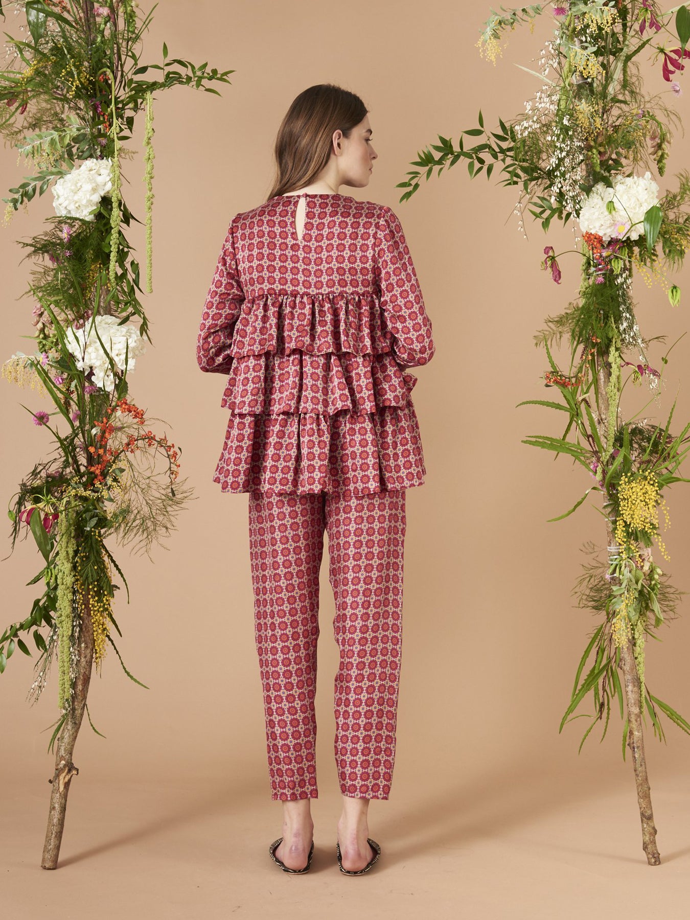 Releve Fashion Muzungu Sisters Suzani Print Jila Blouse Ethical Designers Sustainable Fashion Brand Handmade Artisanal Positive Fashion Purchase with Purpose Shop for Good