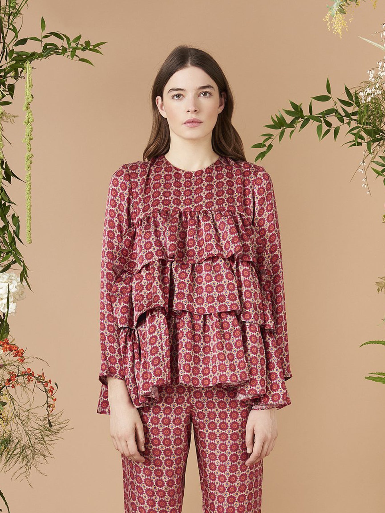 Releve Fashion Muzungu Sisters Suzani Print Jila Blouse Ethical Designers Sustainable Fashion Brand Handmade Artisanal Positive Fashion Purchase with Purpose Shop for Good