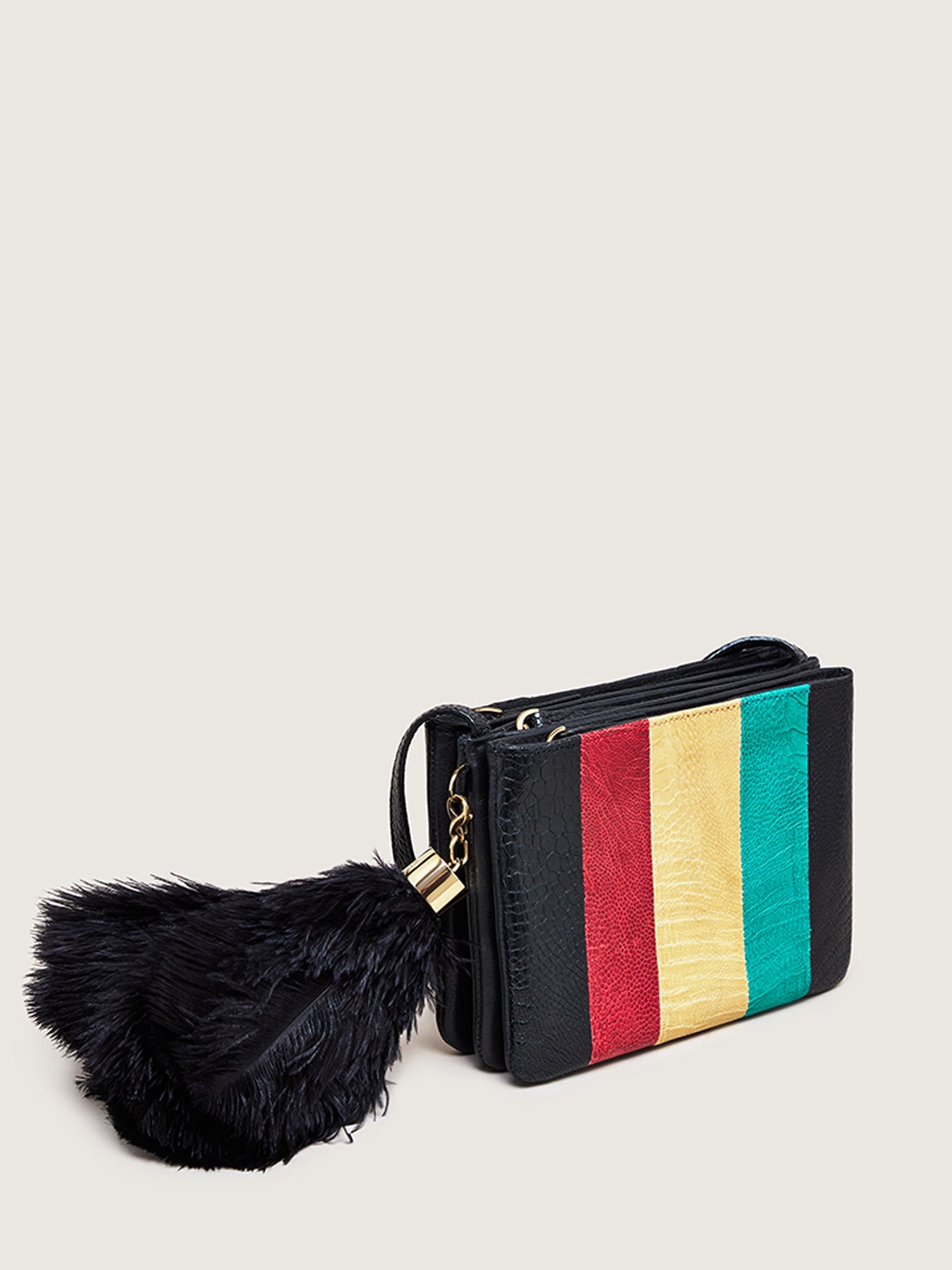 Releve Fashion Okapi Aja Quentin Jones Clutch Multicolour Sustainable Ethical Fashion Brand Positive Luxury Positive Fashion Purchase with Purpose Shop for Good